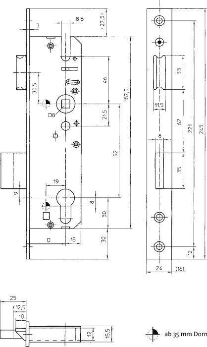 KFV Einsteckschloss 59,PZW92/8,D35,U24x6x245ktg,ER Produktbild img2 L