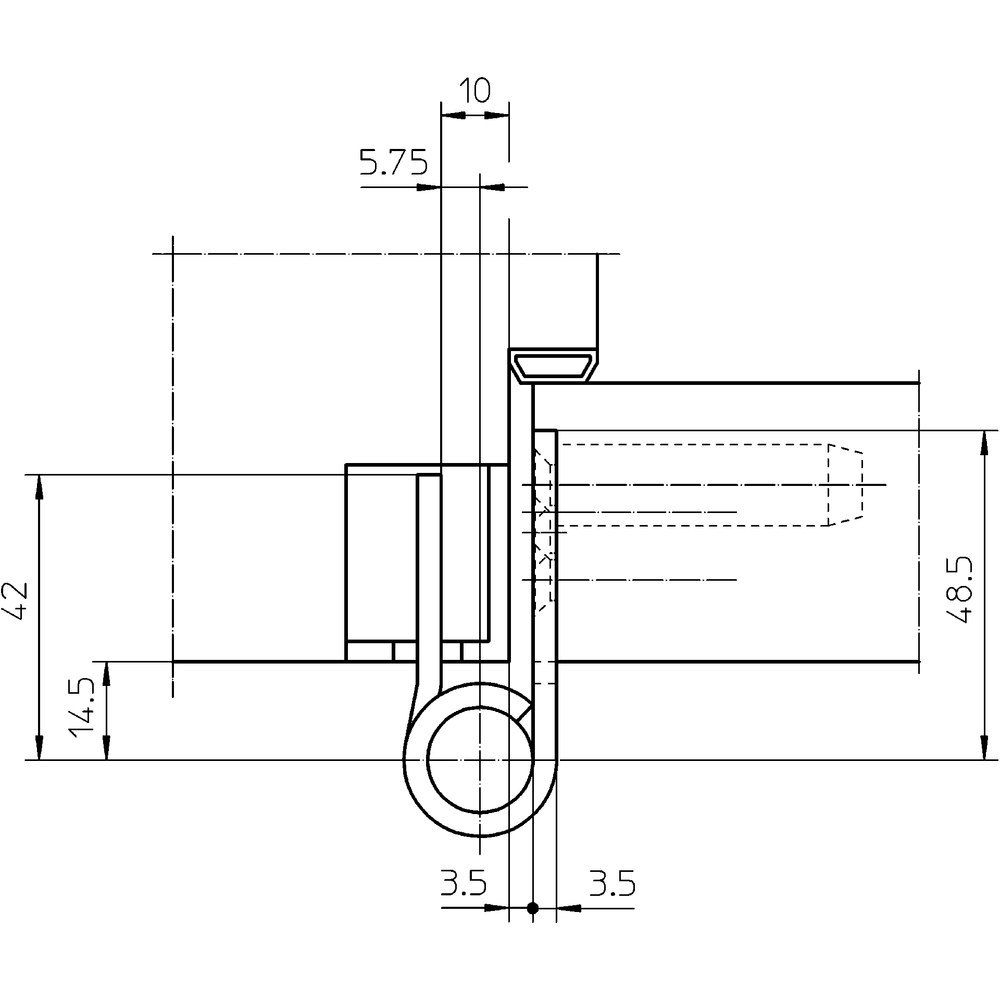 SIMONSWERK Objektband VARIANT VX 7729/160,Ø22,5,edelstahl matt Produktbild img3 L
