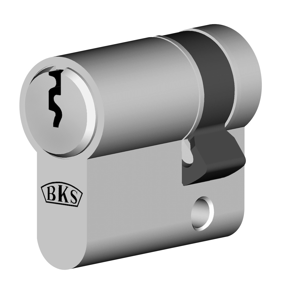 BKS Halbzylinder 8891, BL 10/31mm, ms matt vern. Produktbild img1 L