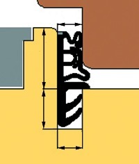 TRELLEBORG Flügelfalzdichtung L5150 Produktbild img2 L
