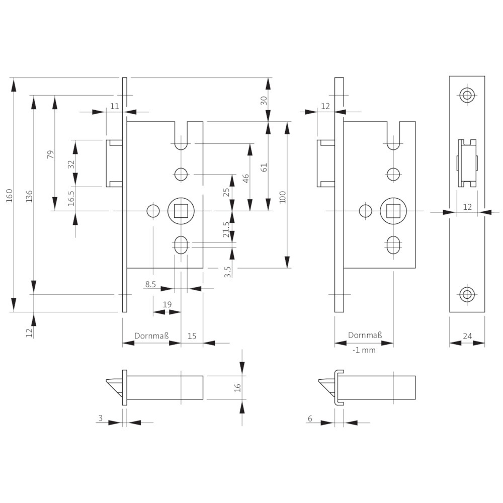 BKS Fallenschloss B 1307,UG/8,D55,F20x160ktg,NiSi Produktbild img4 L