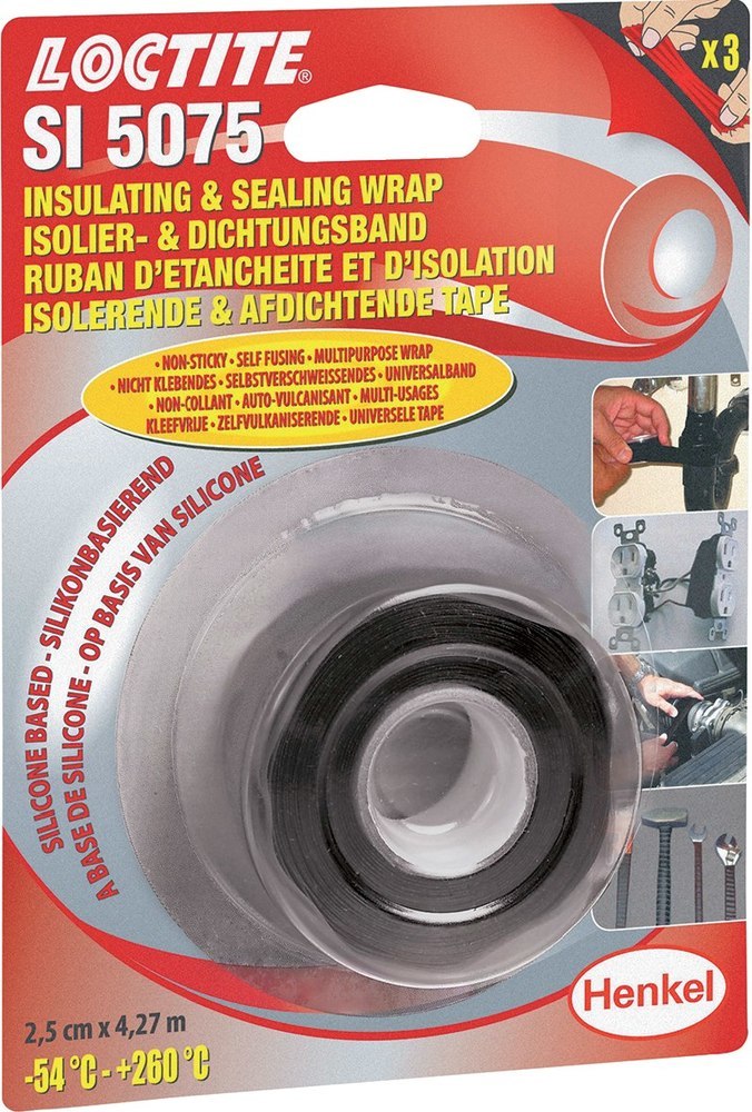 LOCTITE Reparatur-Dichtband SI 5075 schwarz/rot 2,5cm x 4,27m im Blisterpack Produktbild img2 L