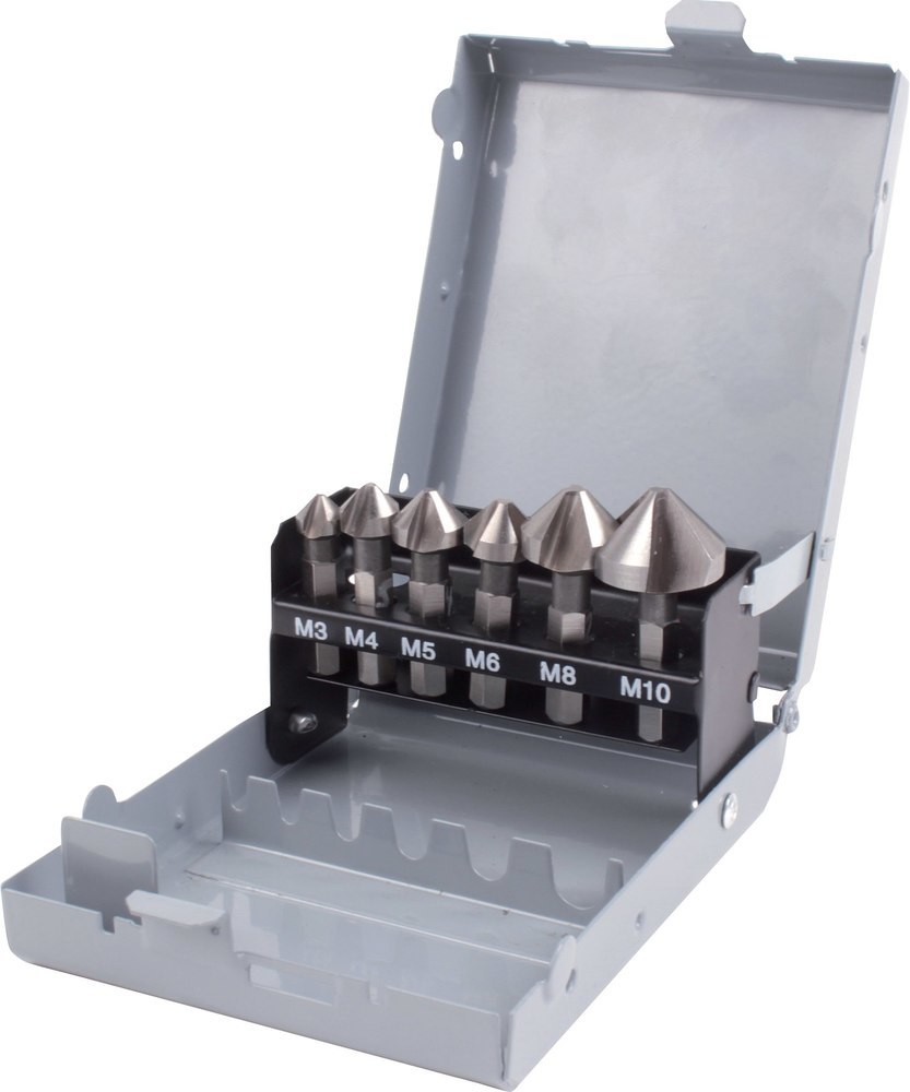 fortis Werkzeuge Kegelsenker-Bit-Satz DIN 3126 HSS 1/4" 6,3-20,5mm Produktbild img2 L