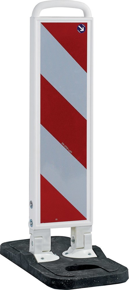 WEMAS Klappbake weiß 750mm Fuß schwarz R A1 R L Produktbild img1 L