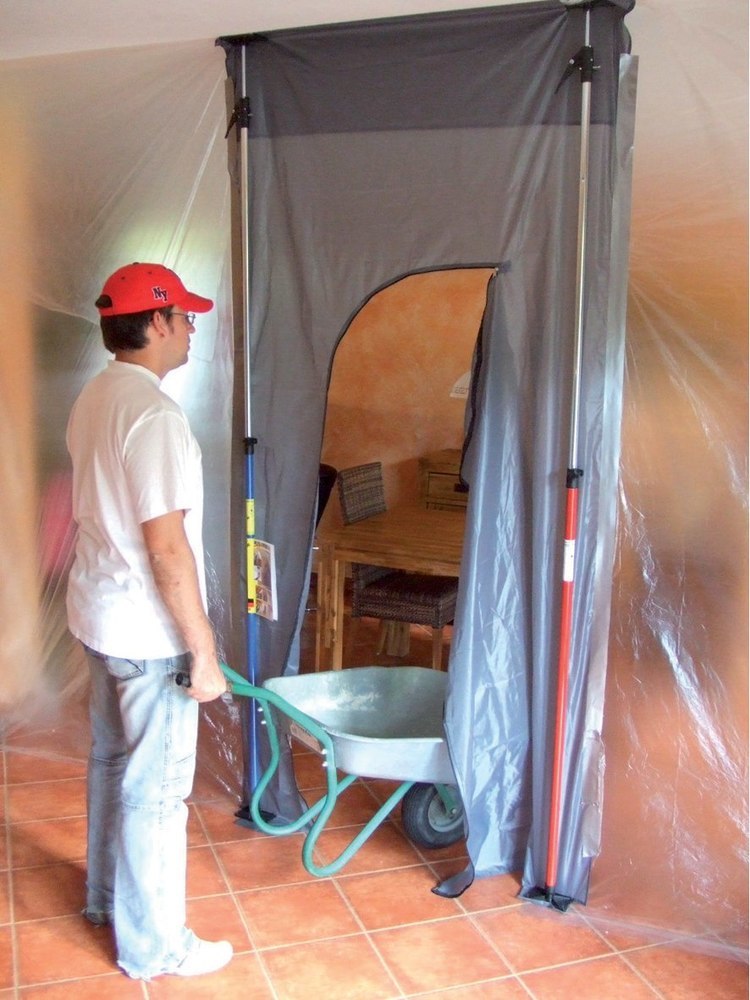 Neutral Staubschutztür / -wand 310x130cm Klettve rschl Produktbild img1 L