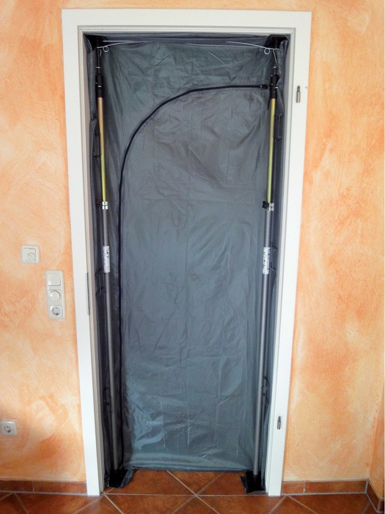 Neutral Staubschutztür / -wand 310x130cm Klettve rschl Produktbild img2 L