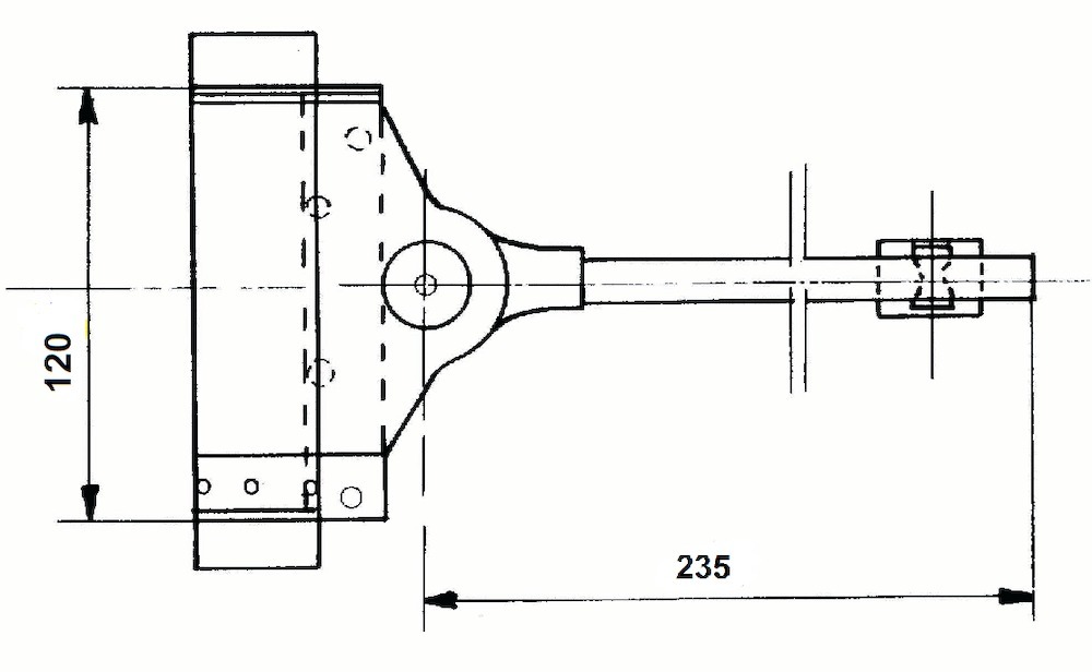 DENI® Federtürschließer 3983,Gr.120, bis 60kg,silber verzinkt Produktbild img2 L