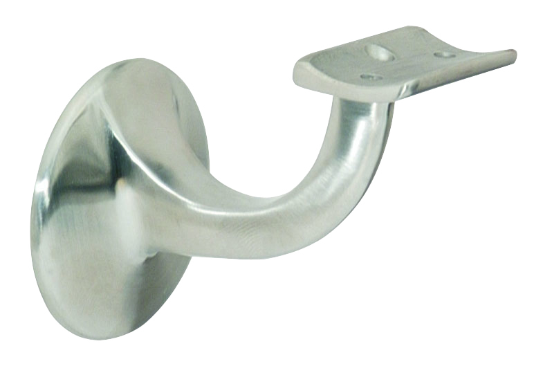 DENI OA-Handlaufstütze, 5230, mit gewölbter Auflage, Edelstahl, edelstahl matt geb. Produktbild img1 L