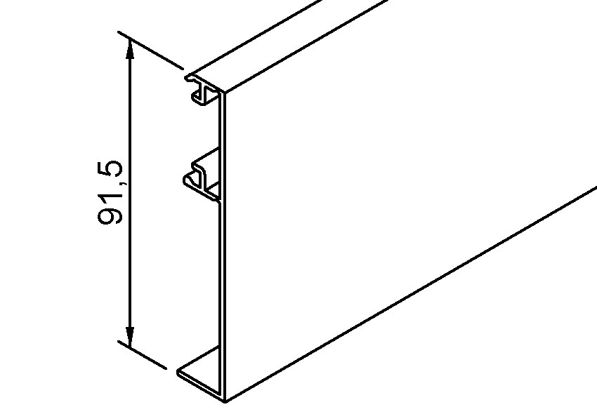 HELM Clipsblende für Modul Kozept 80, für Glas, Aluminium Produktbild img2 L