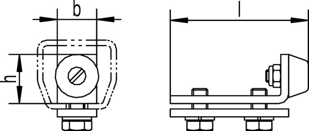 HELM Schiebetor-Schienenstopper,1400 P,Stahl galvanisch verzinkt Produktbild img2 L