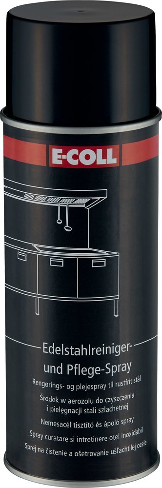 E-COLL EE Edelstahlreiniger/Pflegespray silikonfrei, pflegt, schützt 400ml Dose Produktbild img1 L