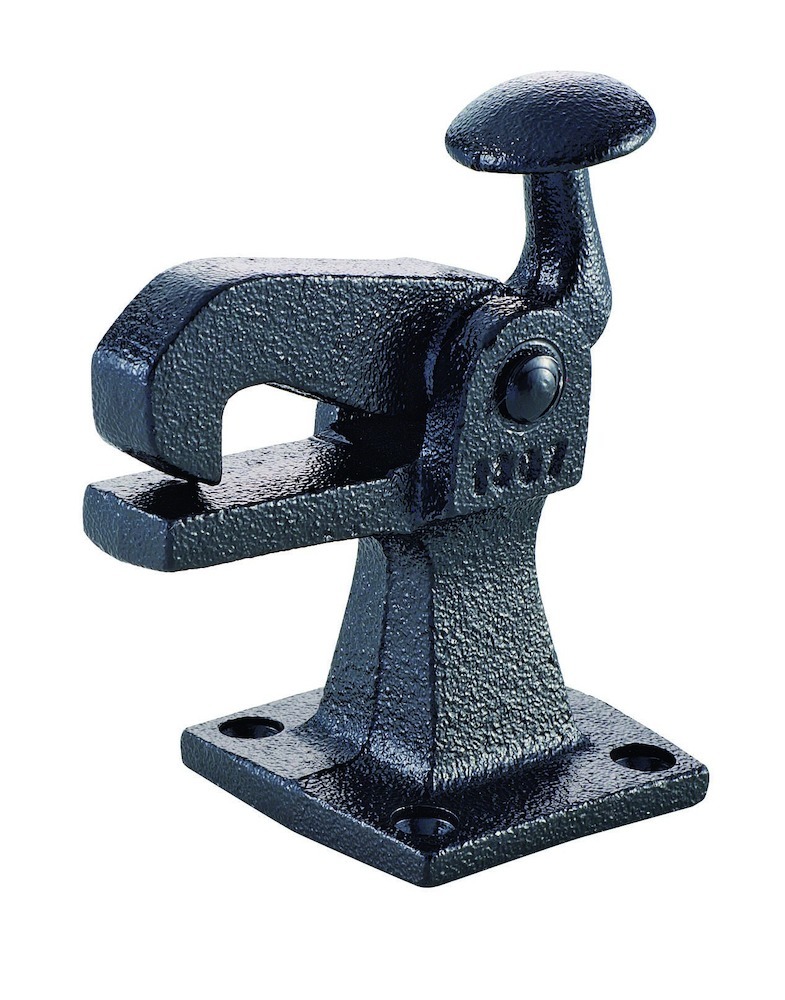 KWS Torfeststeller,1307,mit Anschraubplatte,Temperguss schwarz,B34mm,H100mm,L106mm Produktbild img1 L
