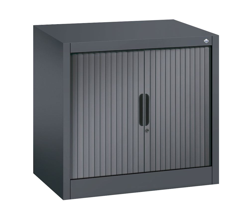 CP Akten-Sideboard Omnispace mit Rollladen, 1 Ordnerhöhe, H720xB800xT420mm Produktbild img2 L