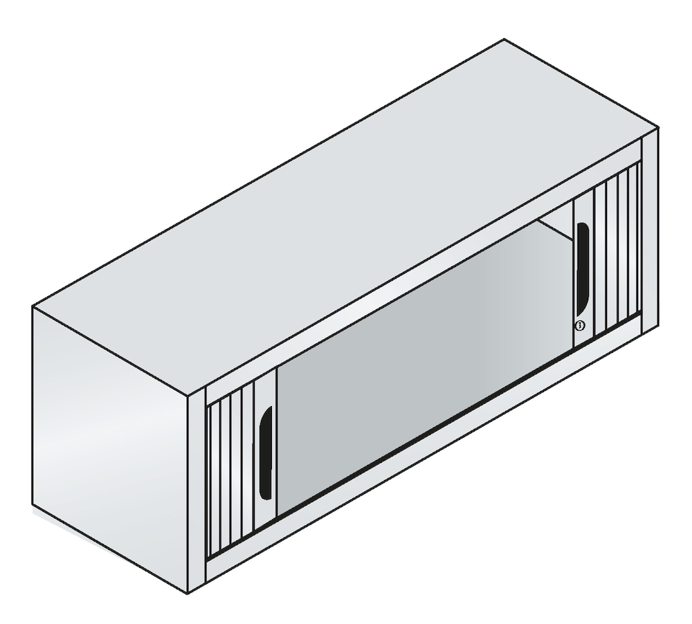 CP Akten-Aufsatzschrank Omnispace mit Rollladen, 1 Ordnerhöhe, H450xB1200xT420mm Produktbild img3 L