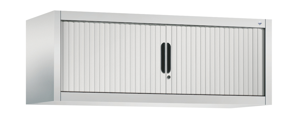 CP Akten-Aufsatzschrank Omnispace mit Rollladen, 1 Ordnerhöhe, H450xB1200xT420mm Produktbild img2 L