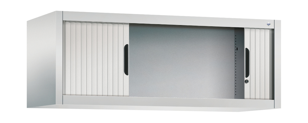 CP Akten-Aufsatzschrank Omnispace mit Rollladen, 1 Ordnerhöhe, H450xB1200xT420mm Produktbild img1 L