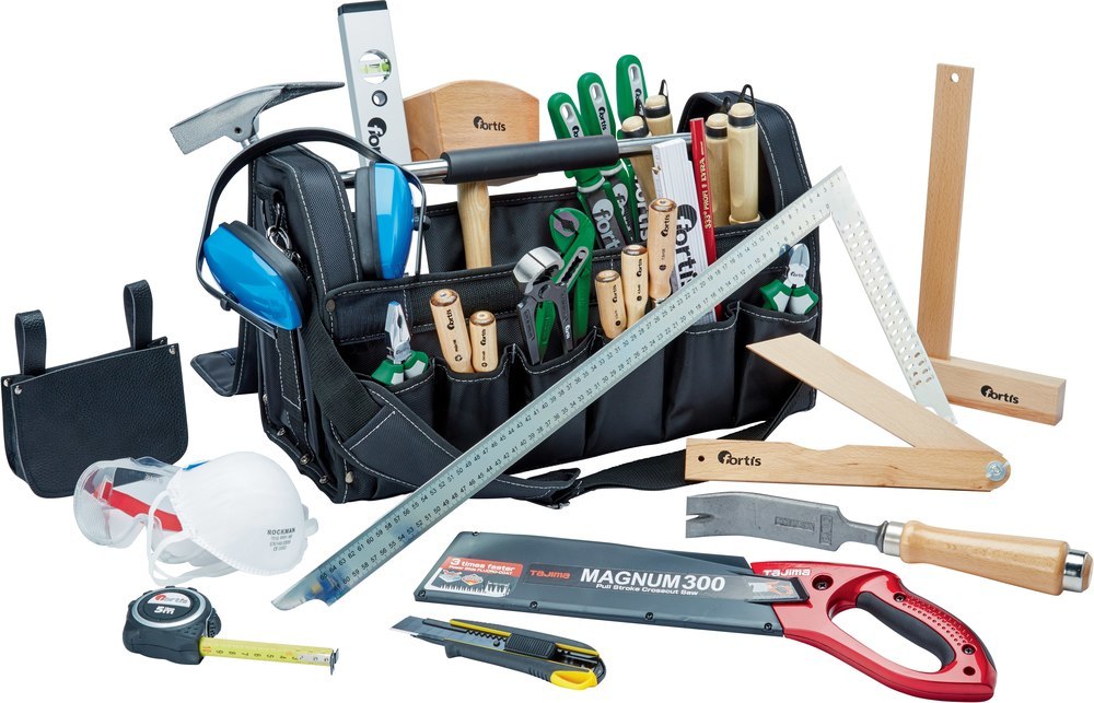 fortis Werkzeugtasche für Zimmerei-Azubis Produktbild img1 L