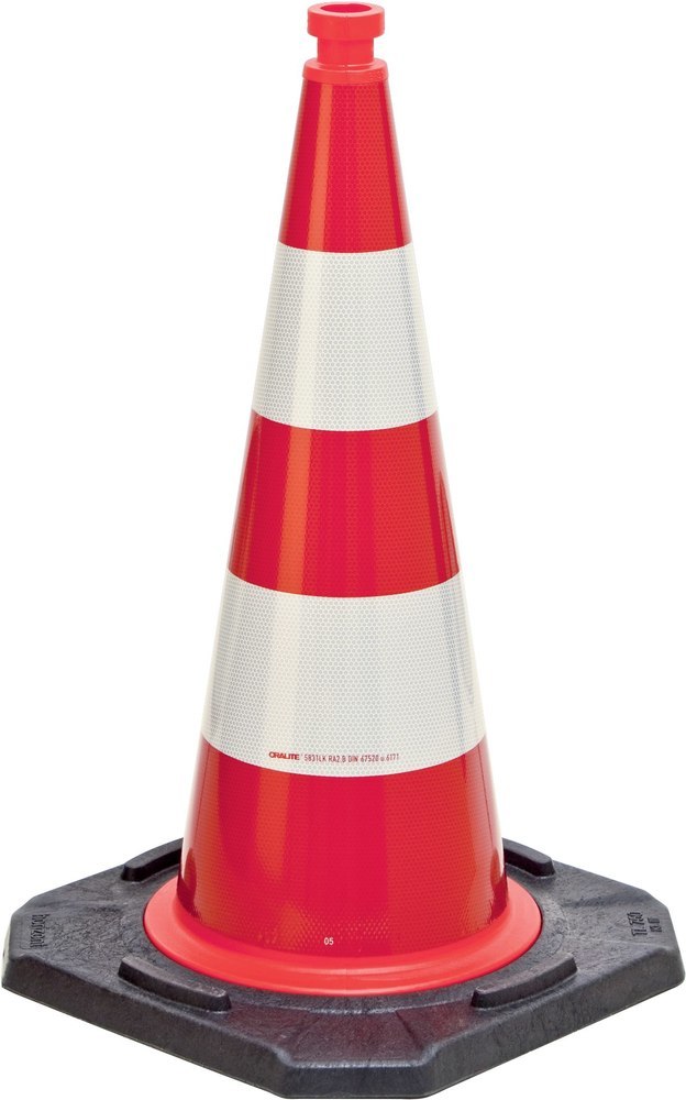 MORION-Reflexkegel-EU, Typ A, rot-weiß reflektierend Produktbild img1 L
