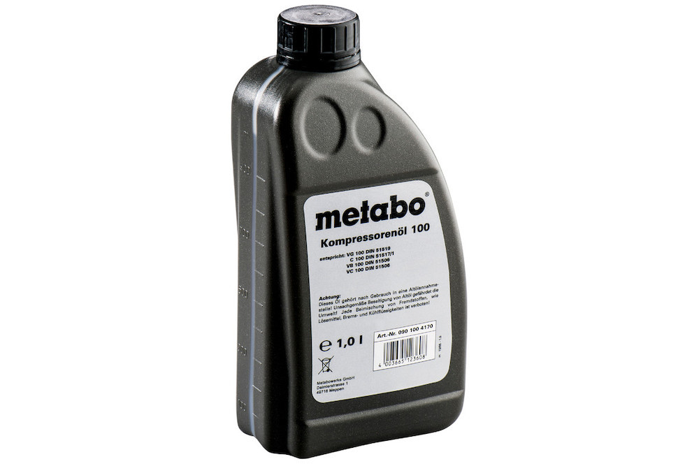 metabo Kompressorenöl 1 Liter für Kolbenverdichter (0901004170) Produktbild img1 L