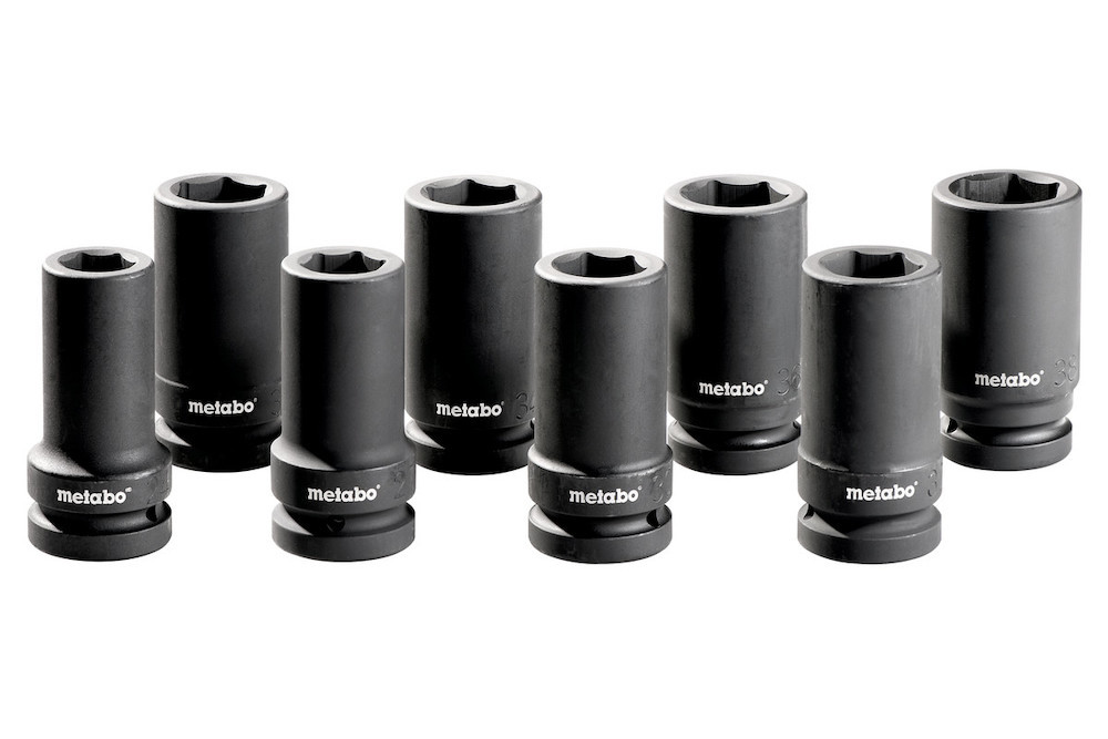 metabo Steckschlüsselsatz 8-teilig für Schlagschrauber 1" (628835000) Produktbild img1 L