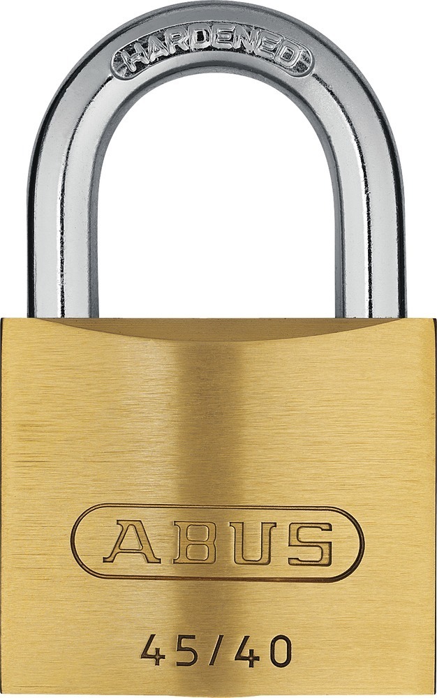 ABUS Vorhangschloss-Set 45/40, doppelte Verriegelung, Messing massiv Produktbild img1 L