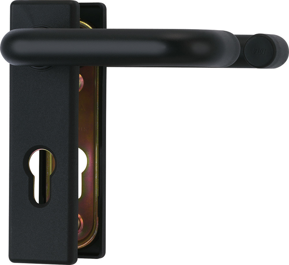 ABUS Drückergarnitur KFG SB-Header,KS eck,PZ72/9,TS 40-66,schwarz Produktbild img1 L