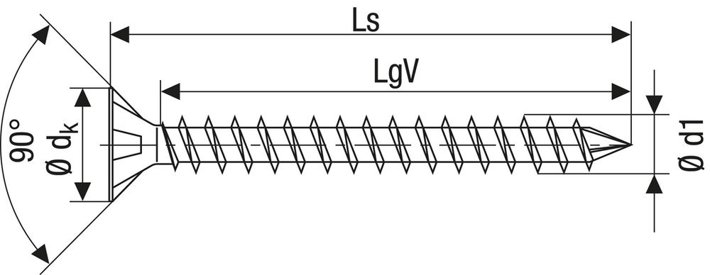 SPAX, Holzbauschraube 10 mm, Senkkopf, T-STAR plus, Fräsrippen,  CUT-Spitze, Vollgewinde, WIROX Produktbild img2 L
