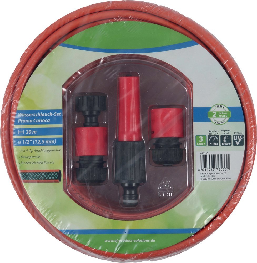 floraworld Wasserschlauch-Set 20m m. Ans chlussgarnitur Produktbild img1 L