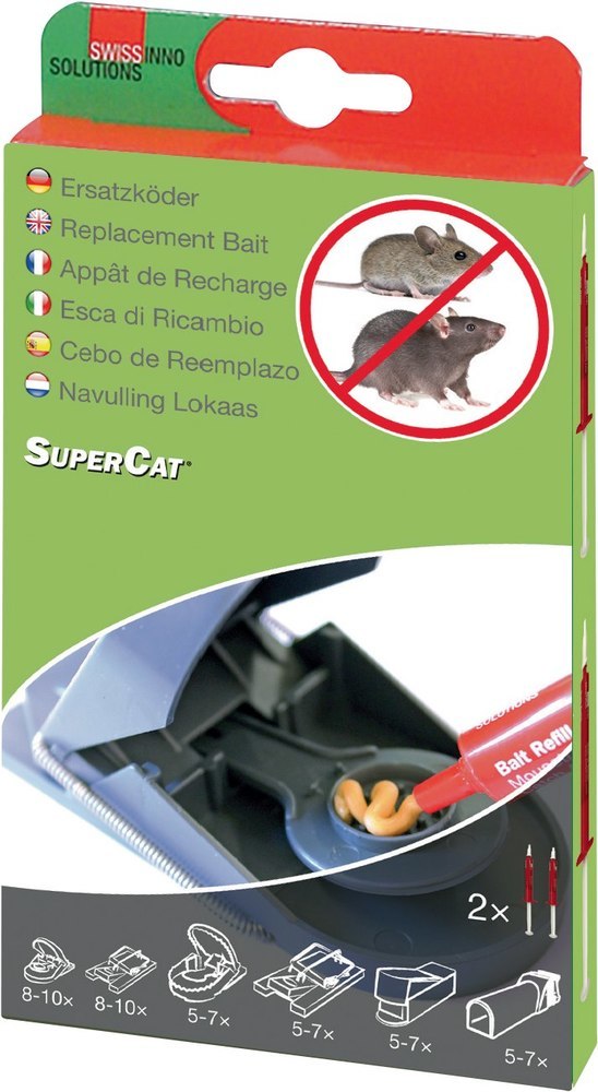 SWISSINNO Ersatzköder Spritze f. Ratten-/ Mausefalle SuperCat 2x 3g Solution Produktbild img1 L