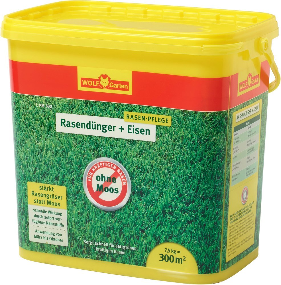 WOLF GARTEN Rasendünger + Eisen 7,5kg L-PM 300 D/A Produktbild img1 L