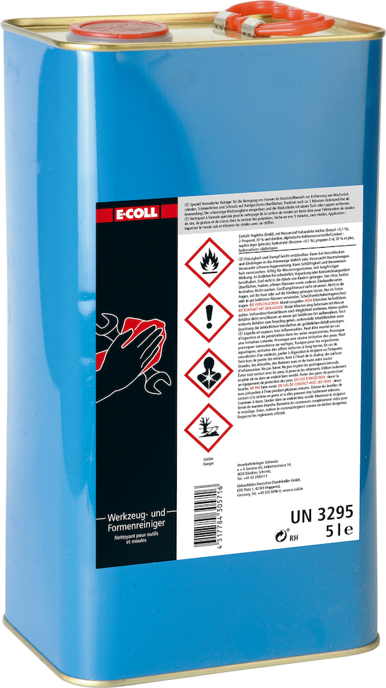 E-COLL Werkzeug- und Formreiniger lösemittelhaltig 5 Liter Kanister Produktbild img1 L