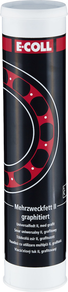 E-COLL Mehrzweck-Universalfett Typ II grau, säurefrei, graphitiert 400gr Kartusche Produktbild img1 L