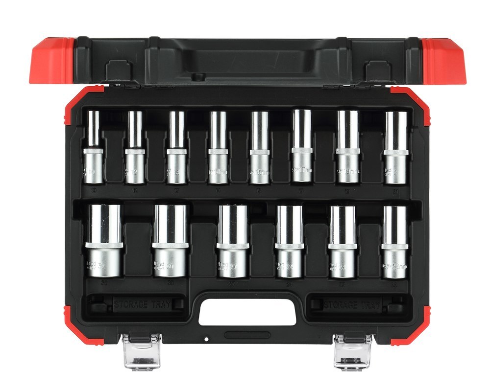 GEDORE R61003114 Steckschlüssel-Satz 1/2" 6-kant 10-32mm 14-teilig Produktbild img1 L