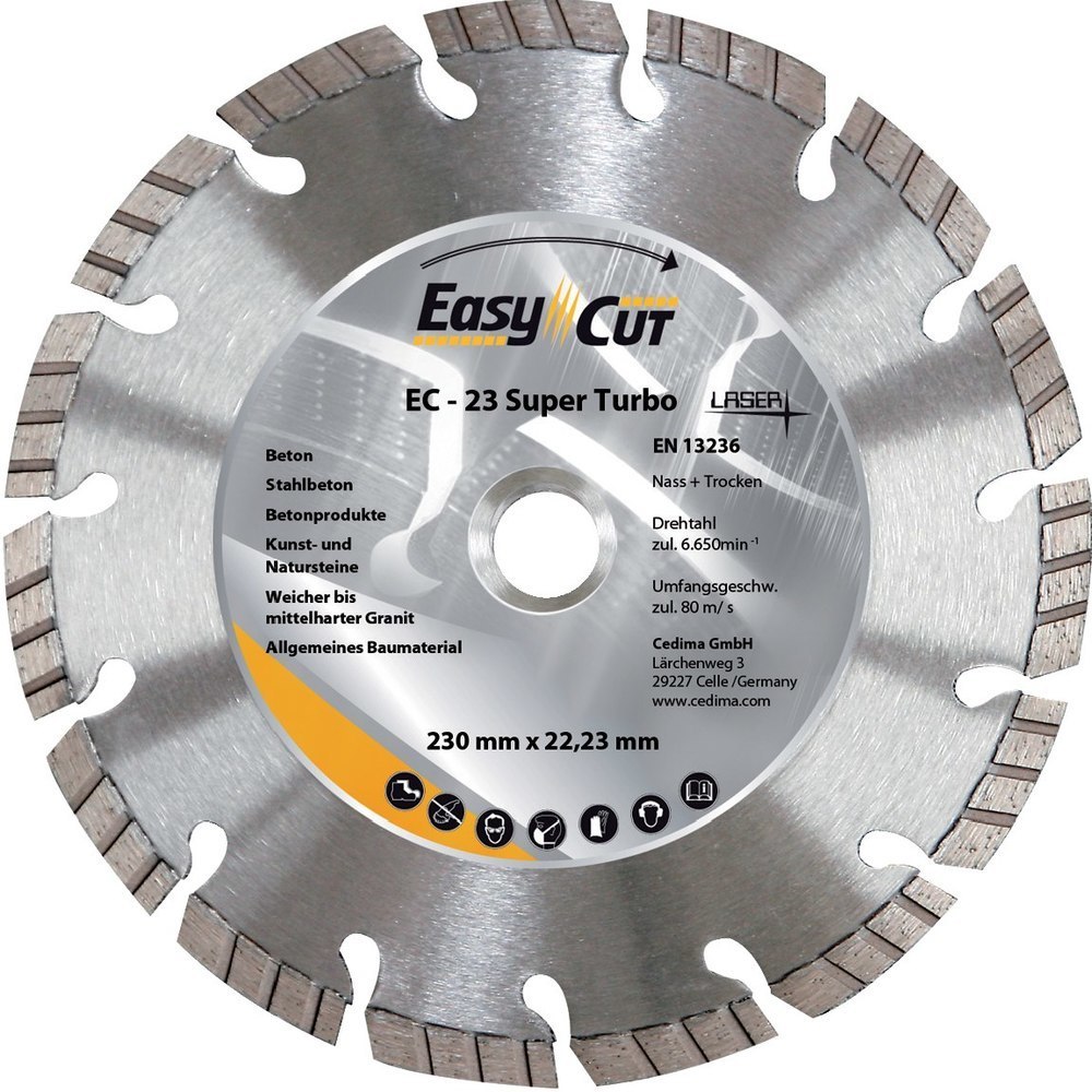 CEDIMA Diamant-Trennscheibe EC-23, segmentiert Produktbild img1 L