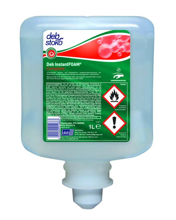 Stoko DEB® InstantFOAM® Complete Schaum-Handdesinfektionsmittel Produktbild img1 L