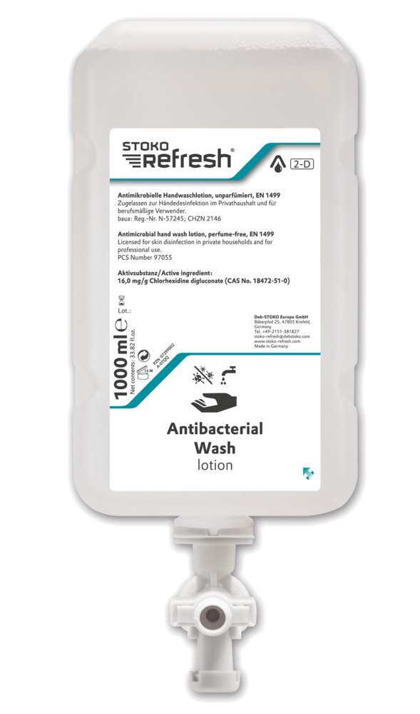 Stoko Deb Refresh™ Antibakterielle Wash-Lotion, 1 Liter Flasche VE 1 St. Produktbild img1 L