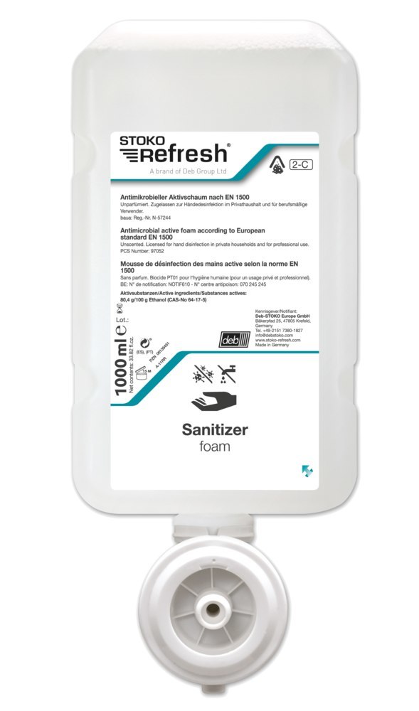 Stoko Deb Desinfektionsseife Refresh™ Sanitizer FOAM Produktbild img1 L