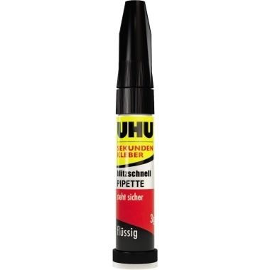 UHU Sekundenkleber blitz- schnell 3g PIP ETTE CONTROL flüssig Produktbild img2 L