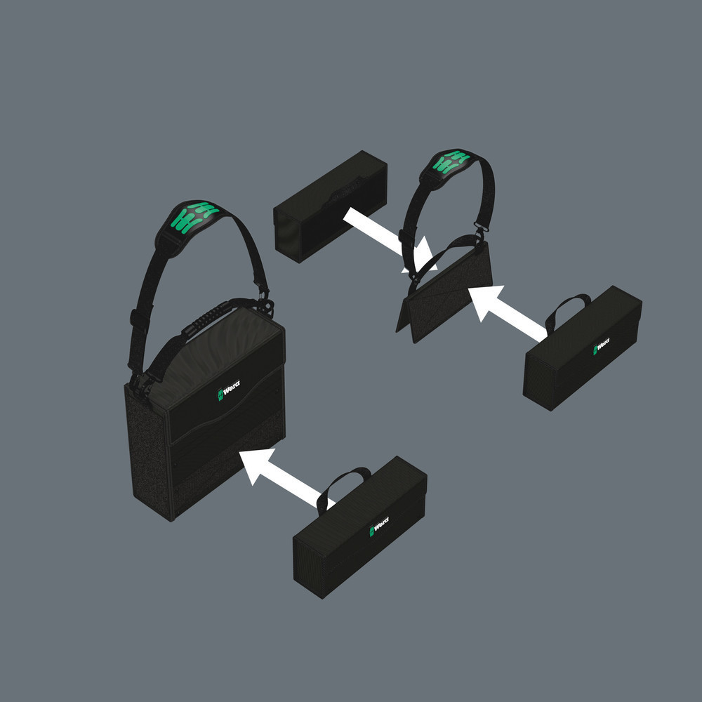 Wera Werkzeugtasche Wera2Go 3 130x325x80 mm Nylon Produktbild img6 L