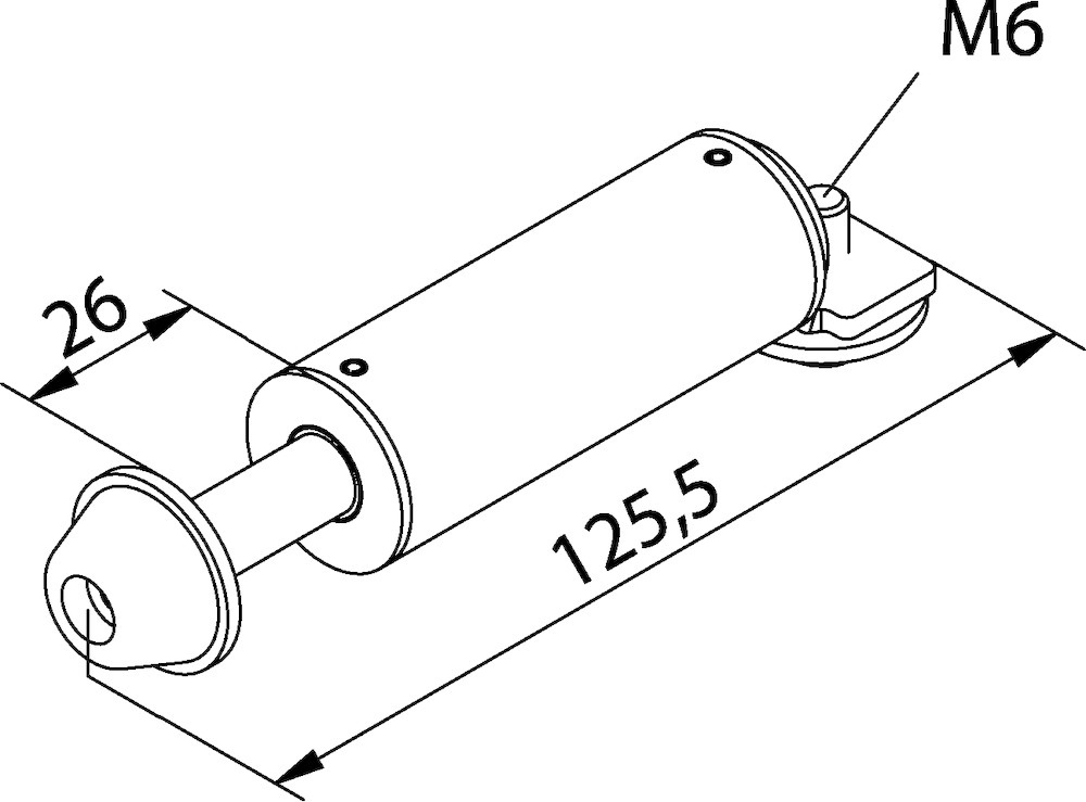 HELM OT-Türausst.,Modul.Konzept 80,für Schiebetür,ER-KF, edelstahl,Wandtaschenmontage Produktbild img2 L