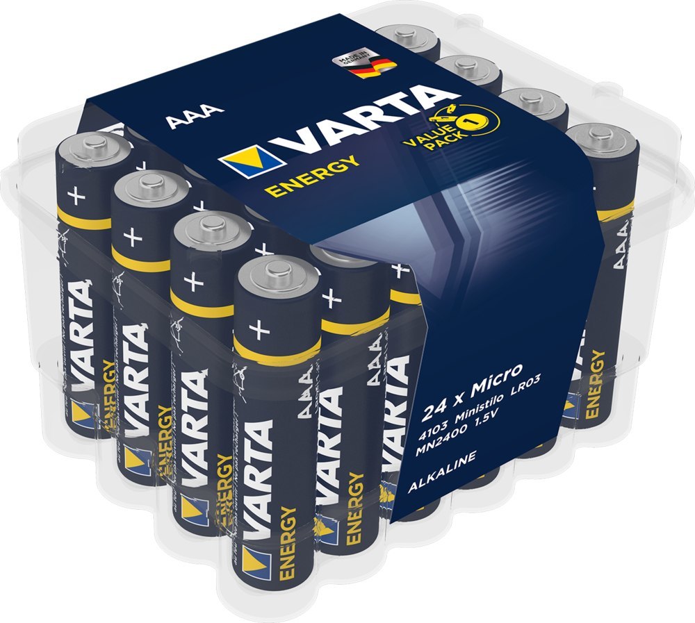 VARTA Batterie Energy AAA 24er Box Produktbild img1 L
