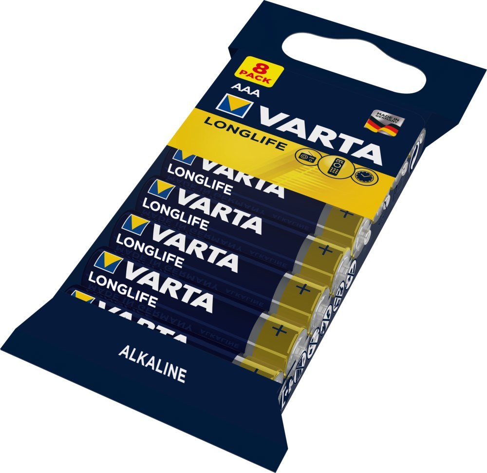 VARTA Batterie Longlife AAA, 8-er Folie Produktbild img1 L