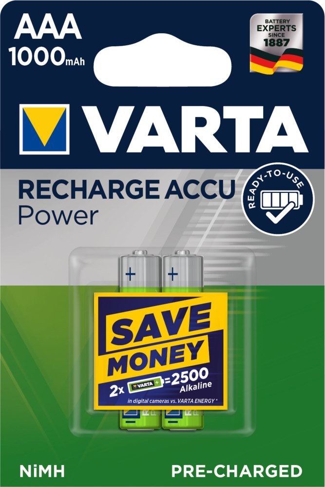 VARTA RECHARGEABLE Akku R2U Micro/AAA/HR 03 Produktbild img1 L