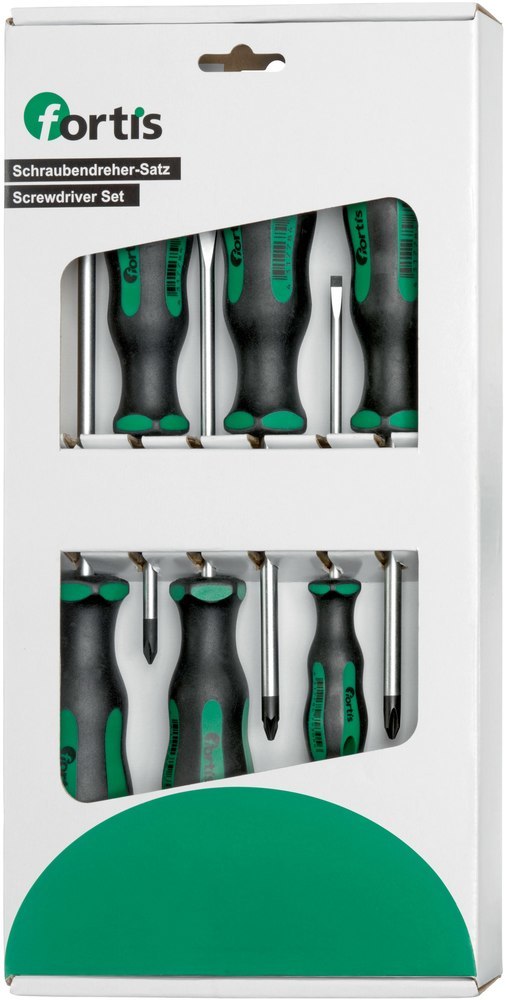 FORTIS Steckschlüssel-Schraubendreher-Satz für Schlitz-/Kreuzschlitz-Schrauben PH/PZ Produktbild img1 L
