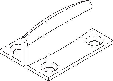GEZE Bodenführung Levolan/Perlan/Rollan,1-flg., Stahl vz Produktbild img2 L