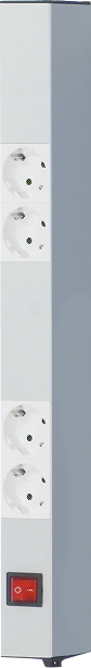 Energieleiste 500 mm 5 Dosen, Ein-/Aus Anschlusskabel mit Stecker Produktbild img1 L