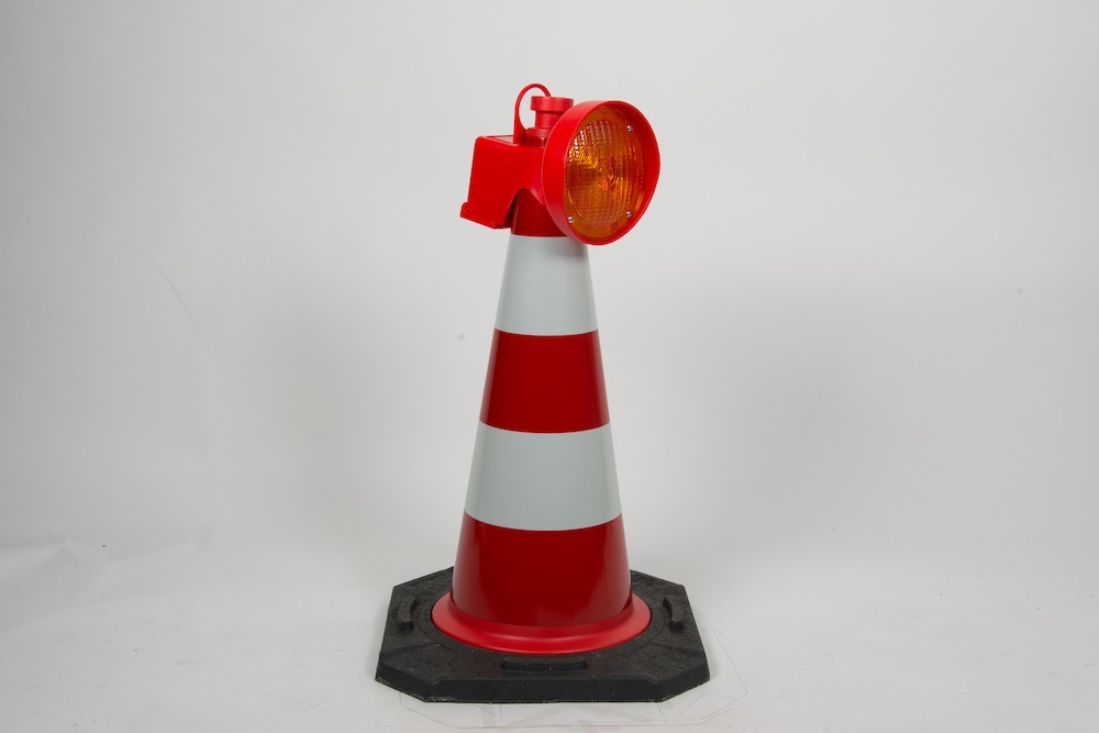 horizont Leitkegel-LED-Leuchte ConeFix, einseitig gelb Produktbild img2 L