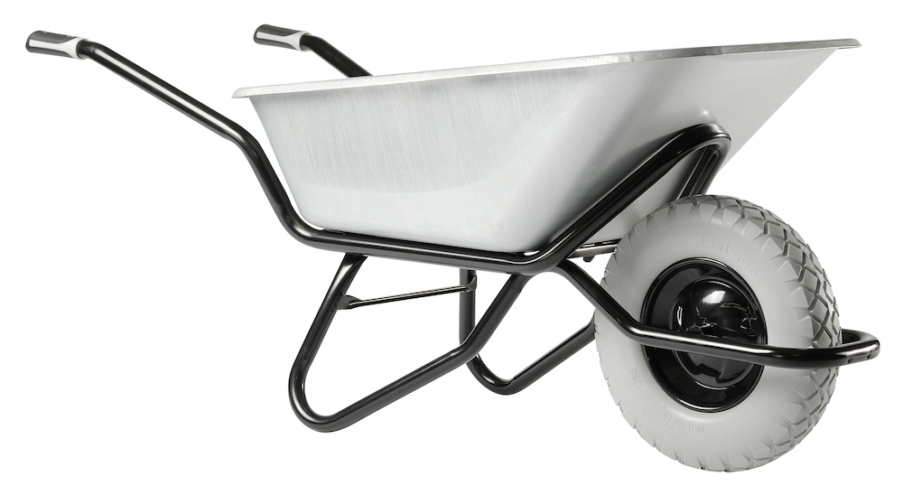 HAEMMERLIN Schubkarre CLIPSO Excelli um 120 L verzinkt PS Rad Produktbild img1 L