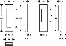 FSB Schiebetürmuschel 42 4251, Edelstahl Produktbild img2 L