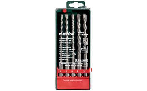 metabo SDS-plus Classic-Bohrersatz 5-teilig Ø 5, 6, 6, 8, 10 mm, L=160 mm (626243000) Produktbild img2 L